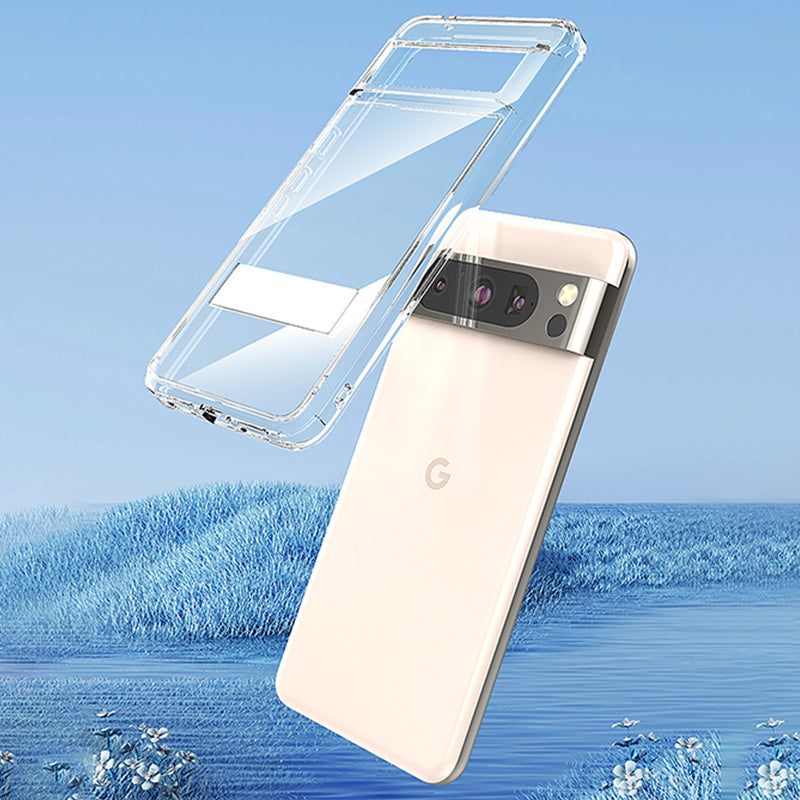 Google Series | HD Transparent Mobile Phone Case with Stand