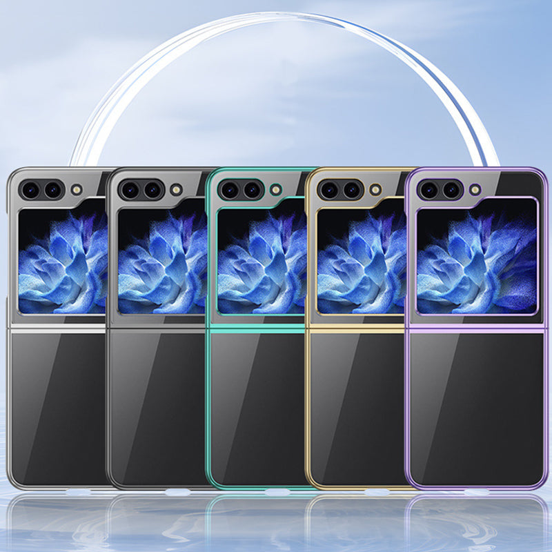 Electroplated Transparent Case For Galaxy Z Flip Series