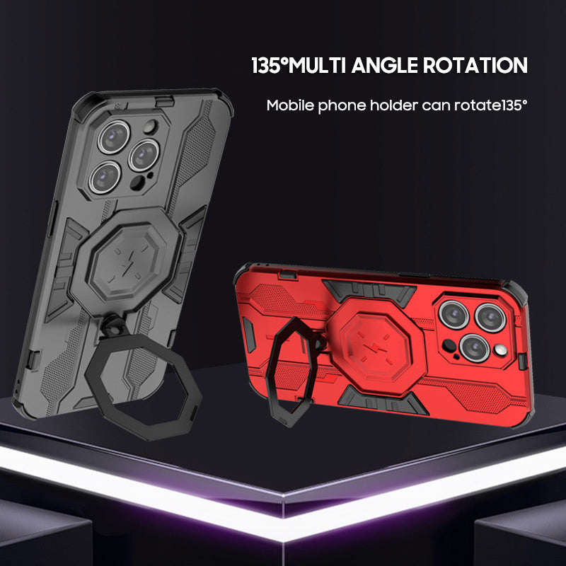 iPhone Magsafe Series | Rotating Magnetic Ring Stand Mobile Phone Case