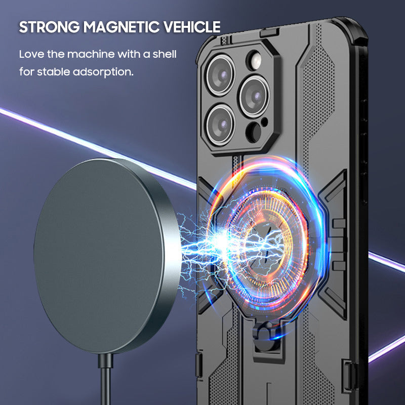 iPhone Magsafe Series | Rotating Magnetic Ring Stand Mobile Phone Case