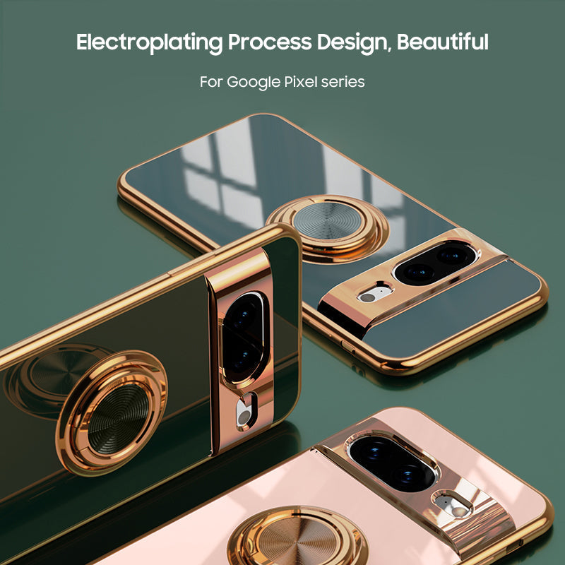 Google series | Electroplated Magnetic Ring Mobile Phone Case