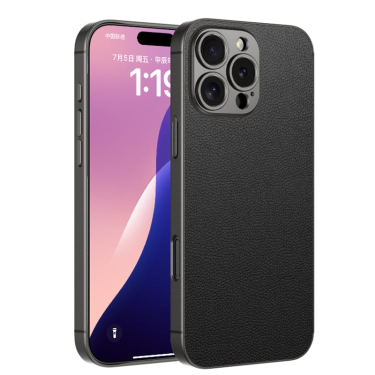 GKK Metal Paint Skin Feel Leather Full Coverage Phone Case