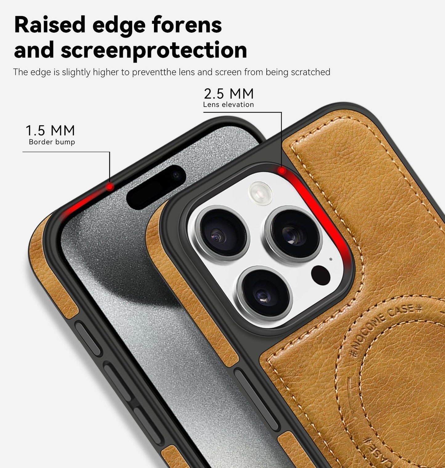 iPhone Magsafe Series | Retro Leather Case with Stand