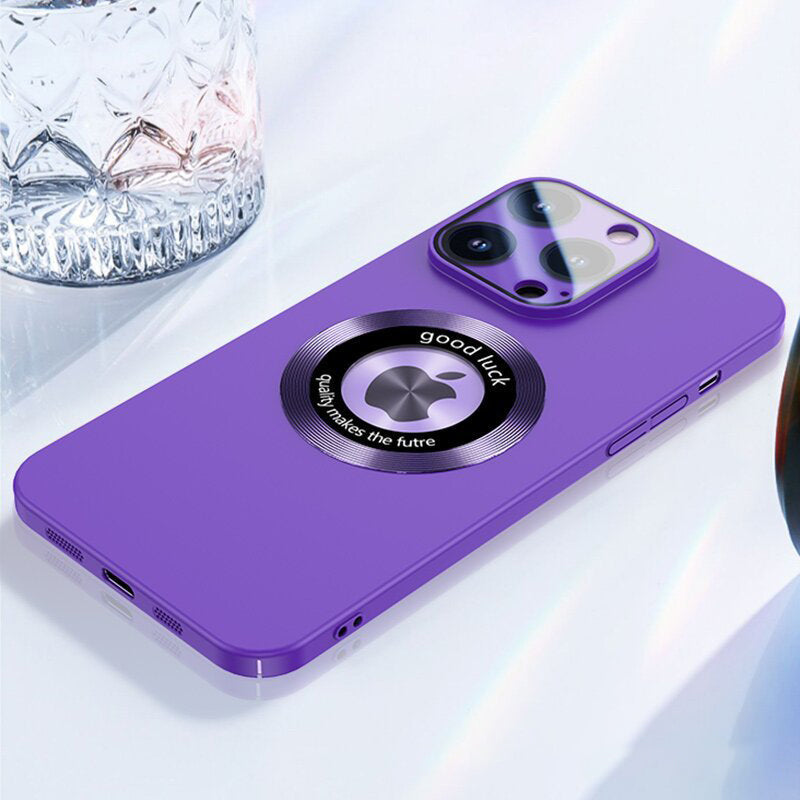 iPhone MagSafe Series | Slim Matte Cutout Logo Phone Case