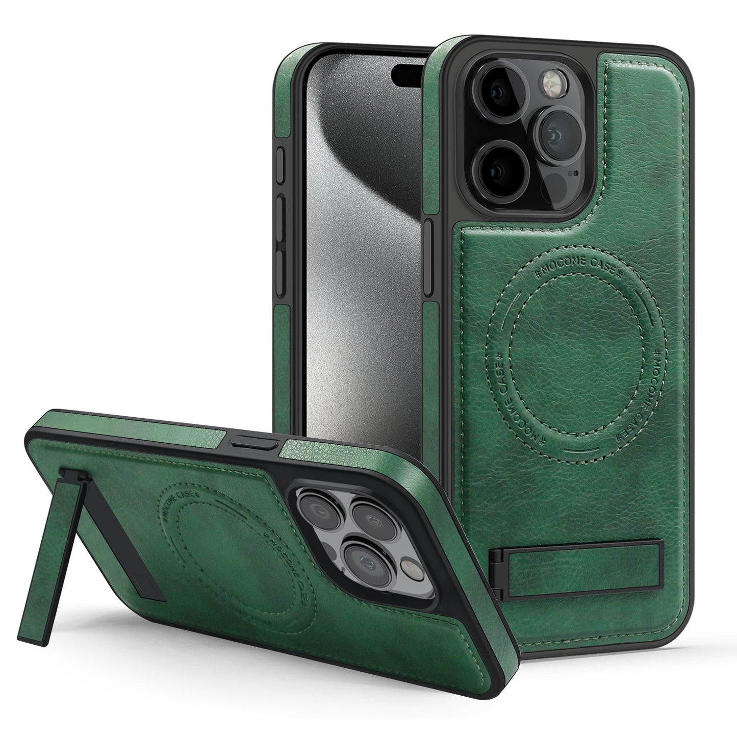 iPhone Magsafe Series | Retro Leather Case with Stand