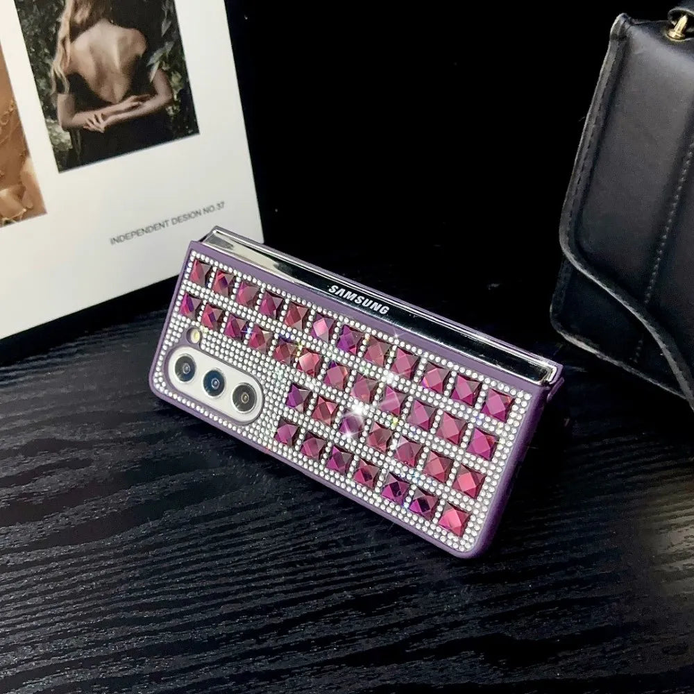 Luxury Bling Glitter Folding Case For Galaxy Z Fold Series