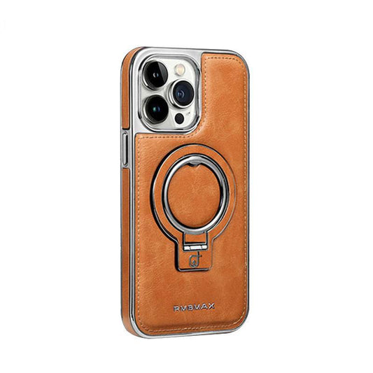 iPhone MagSafe Series | Integrated Magnetic Ring Business Leather Case