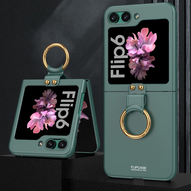 Ring Buckle Stand Anti-Fall Case For Galaxy Z Flip Series